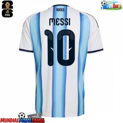 Camiseta Argentina Lionel Messi #10 Primera Equipación Replica Mundial 2026 mangas cortas